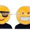 FREE SAMPLE Emoji mask/emoji plush plush stuffed toy/smile face mask