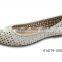 2015 new high quanlity lady fashion laser drilling ballerina shoes