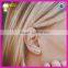 Minimal jewelry 925 sterling silver gold plated triple ear cuff with cz