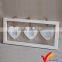 Shabby chic white wooden Photo frame heart shape