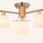 comtempary wooden glass ceiling light home ceiling lamp