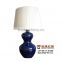 blue calabash table lamp by porcelain