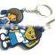 Manufacture cheap wholesale shaped soft pvc 2d custom metal keychain