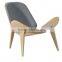 living room leisure plywood Hans wegner shell chair