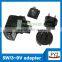 customized portable uk travel adapter 5v with usb and eu us au uk plug