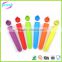Colorful silicone ice pop maker/silicone molds for ice cream/silicone popsicle mold