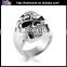 Popular titanium 316L stainless steel indian skull ring
