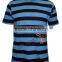 2015 lastest design for men's promation yarn dye O neck T-shirt