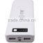 2 USB output Charging power bank 15000mah, recharger mobile phone charger