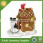 Customized Polyresin Handmade Gingerbread House Christmas Ornaments