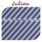 blue white diagonal lines stripe polyester milk fiber julian Spandex printed lycra Fabric