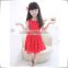 2015 Summer Lace Vest Girls Dress Baby Girl Princess Dress 2-8 Years Chlidren Clothes Kids Party Clothing For Girls Free BeltE90
