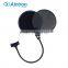 Alctron PF02 Three layers Microphone Pop Filter, Pop Shield, Pop Screen, Studio Mic Screen
