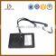 New arrival Black PU Leather employee id card