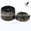 #1 Best 2.5 inch Heavy Duty Premium Large Gunmetal Gray Weed Tobacco Spice and Herb Grinder with Zinc Alloy CNC Design