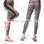 women wholesale digital printing fitness compression running pants/women's leggings