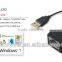 Blak High Speed 480Mbps USB2.0 Lan Card With Cable,with Led Light