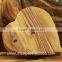 Olive Wood Carved Candle Heart St Valentine Day Home Decoration