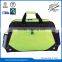 polyester sling duffel bag with bottle pocket zipper pocket
