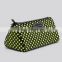 Factory design three color shiny printed polka dot PVC cosmetic bag for wholesale