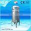 Large flow stainless steel cartridge water filter machine