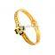 Stainless Steel Lucky Four Leaf Clover Bangle Bracelet for Mother's Day Gift