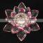 multi-layered lotus shaped decorative crystal crafts