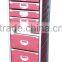 Colorful Paper Storage drawers Cart Office storage cart