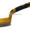 Soft Grip Handle Wire Brush with Scraper,Wide Stripper