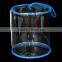 pvc transparent sugar packing plastic bag with drawstring and zipper