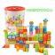 Confirm to EN71 ASTM 100pcs colorful wooden building blocks toys                        
                                                Quality Choice