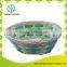 Hand woven bamboo interwoven fruit basket