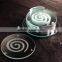 Custom clear blank tempered glass drink coaster