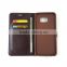 Compatible brand phone case for samsung s6 s7 wallet flip case wholesale