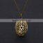 Hotsale Jewelry Oval Large Antique Bronze Perfume Chains Locket
