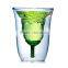 Heat resisitant rose double wall borosilicate glass cup for Wedding & Valentines
