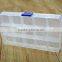 Jewelry storage Box plastic Transparent jewel cosmetic stash case adjustable 15 grid