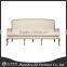 France Solid Wood Furniture/ Linen Soft Package Sofa/ Classic Eiderdown Double Seat or Three Seat Sofa