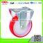 All size China Hot-sale high quality red PU industrial caster