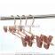 100ps/box rose gold metal cilp hanger for kid cloth