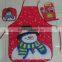 new design polyster christmas photo printing apron set festival glove set for wholesale