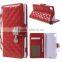 For Sony Xperia Z4 Wallet Leather Case Quilted Plaid Diamante Flower Pendant,For Sony Xperia Z4 Wallet Leather Case