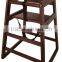 Stackable Wooden Baby Feeding High Chair / Baby High Chair
