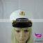 White navy captain hat sailor hat naval cap police officer hat