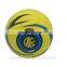 yellow color machine stitched pu matte size 5 football