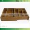 DT020/ Bamboo Drawer Organizer Expendable Bamboo Tray with Adjustable Dividers Eliminate Clutter