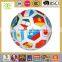 Country flag soccer ball with custom football flag