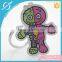 Fashion design acrylic keychains make pom pom keychain