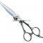 2015 newest design high quality hair scissor with sword blade and flower handle
