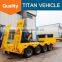 Titan 2 axle multi axles 60 tons extending second hand low bed trailer with cheap price